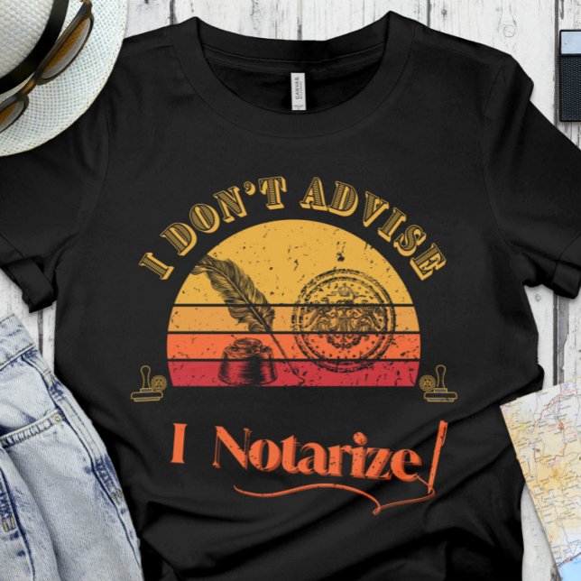 T-shirt Notaire drôle | Bureau - Je ne conseille pas, je n (Créateur téléchargé)