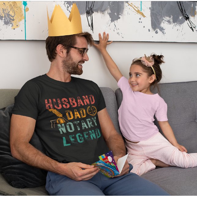 T-shirt Notaire drôle | Bureau - Mari, père, notaire (Créateur téléchargé)