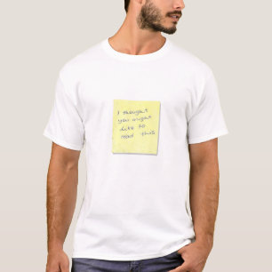T-shirt Note collante portable