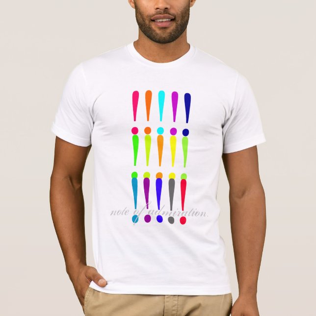 T-shirt note d'admiration (Devant)