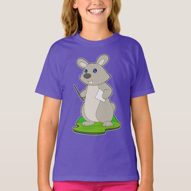 T-shirt Note de l'enseignant sur le lapin (Devant)