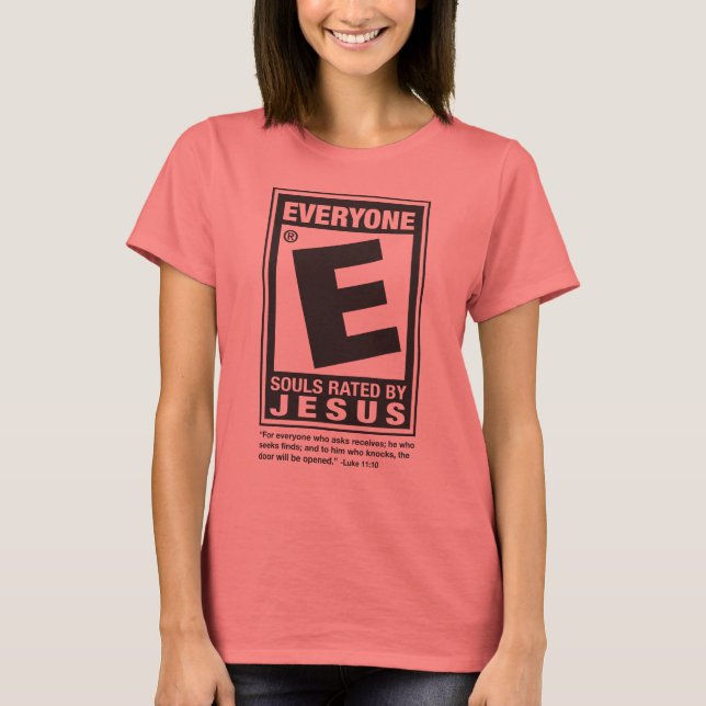 T-shirt note E tee pour dames (Devant)