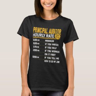 T-shirt Note horaire du principal vérificateur principal d