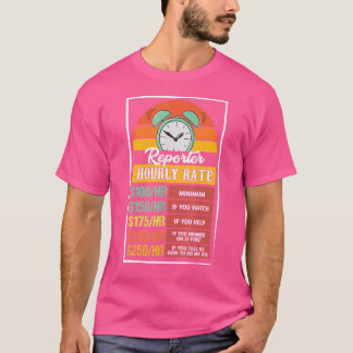 T-shirt Note horaire du reporter
