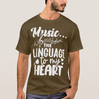 T-shirt Note musicale du langage To My Heart