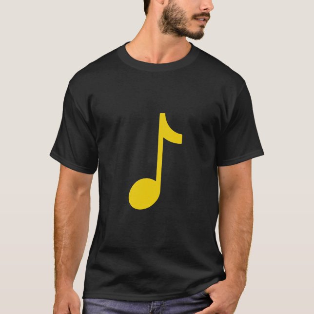 T-shirt Note musicale - huit notes (Devant)