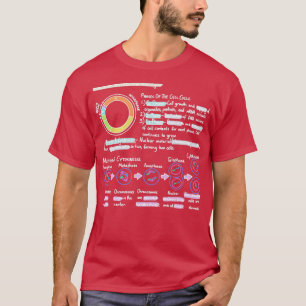 T-shirt Notes de biologie Le cycle cellulaire