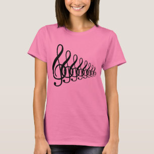 T-shirt notes de musique