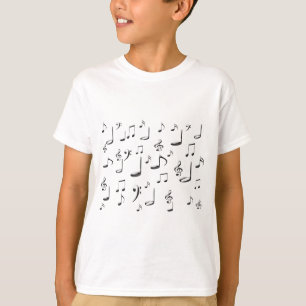T-SHIRT NOTES DE MUSIQUE