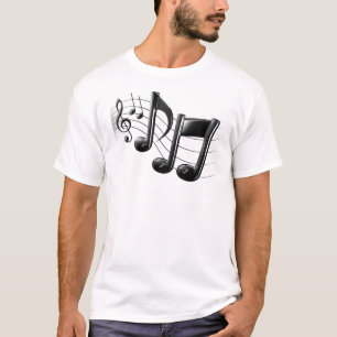 T-SHIRT NOTES DE MUSIQUE