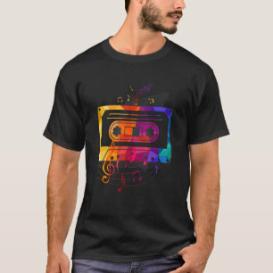 T-shirt Notes de musique des années 90 de Retro 80 bandes 