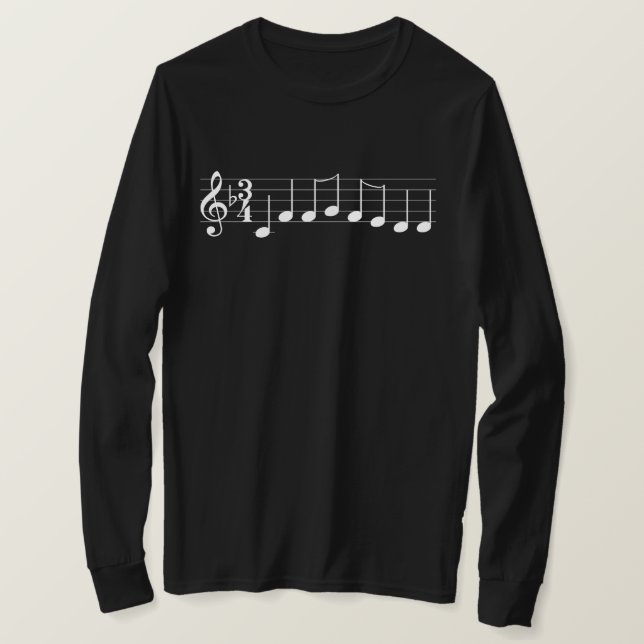 T-shirt Notes de musique Nous vous souhaitons un joyeux No (Design devant)