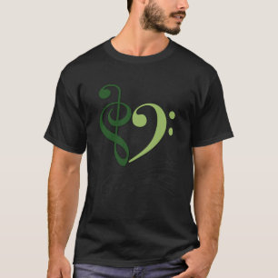 T-shirt Notes de Musique Personnalisées en Forme de Vague 