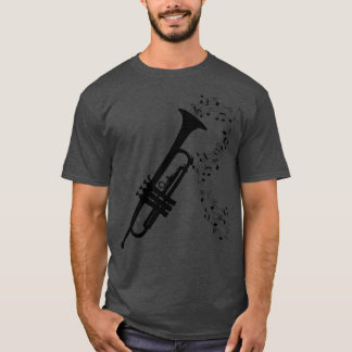 T-shirt Notes de trompette et de musique