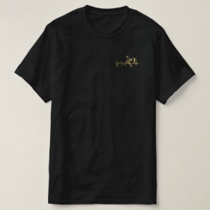 T-shirt Notes d'impulsions de musique Clé Heartbeat