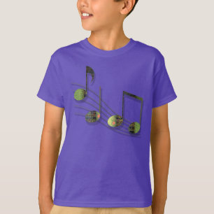 T-shirt Notes Dubstep Enfants et bébé Chemise foncée