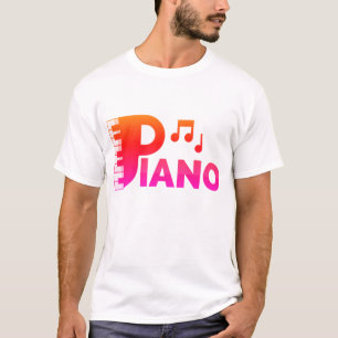 T-shirt Notes harmoniques : Piano Music Design"