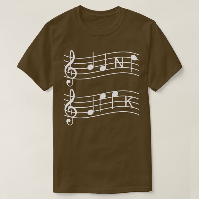 T-shirt Notes musicales (Design devant)