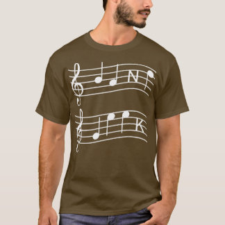 T-shirt Notes musicales