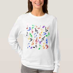 T-shirt Notes musicales Chemise musicale