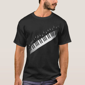 T-shirt Notes musicales du clavier Piano Pianist