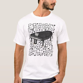 T-shirt Notes musicales du Grand Piano Pianiste musicien