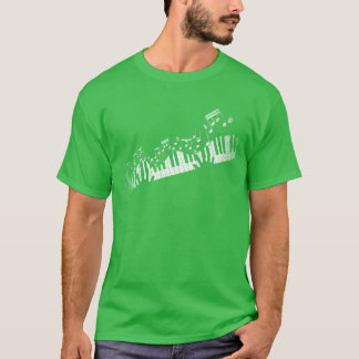 T-shirt Notes musicales Instrument de musique Idée de pian