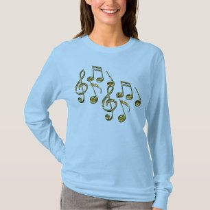 T-shirt Notes musicales La chemise de l'amoureux de musiqu