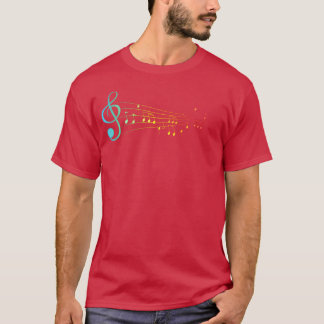 T-shirt Notes musicales Musique Papa ami