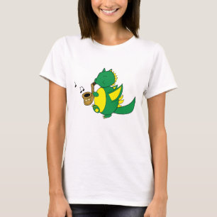 T-shirt Notes musicales pour le dragon Marching