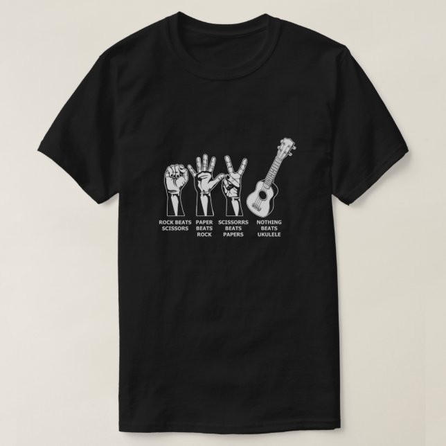T-shirt Nothing Beats Ukulele Uke Acoustic Instrument Gift (Design devant)