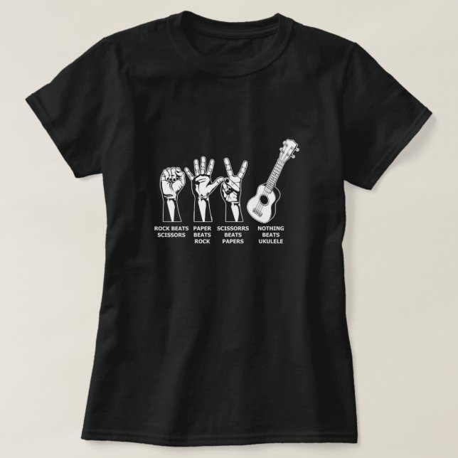 T-shirt Nothing Beats Ukulele Uke Acoustic Instrument Gift (Design devant)