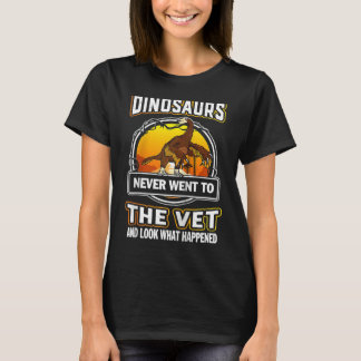 T-shirt Nothronychus Dinosaurs Never Went To The Vet Veter