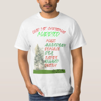 T-shirt Notre 1er Noël Marié 2023