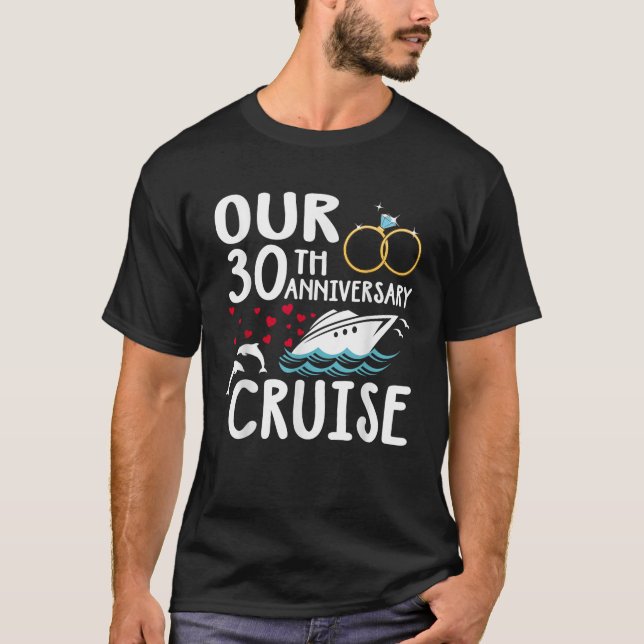 T-shirt Notre 30ème anniversaire Croisière 30 ans de maria (Devant)
