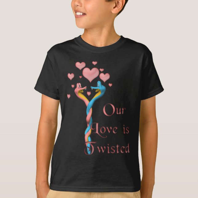 T-shirt Notre amour est tordu (Devant)