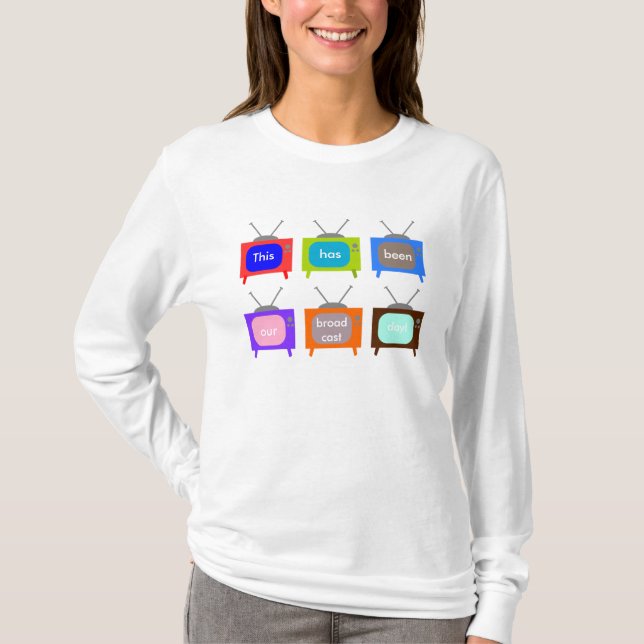T-shirt Notre conception de la télévision TV de jour (Devant)