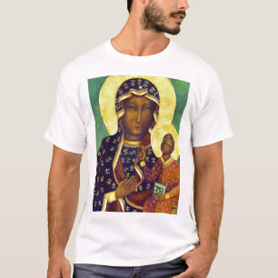 T-shirt Notre-Dame de Czestochowa Icône de la Madone noire