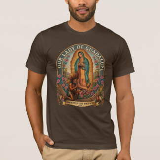 T-shirt Notre-Dame de Guadalupe et Guerrier Aztèque - Foi