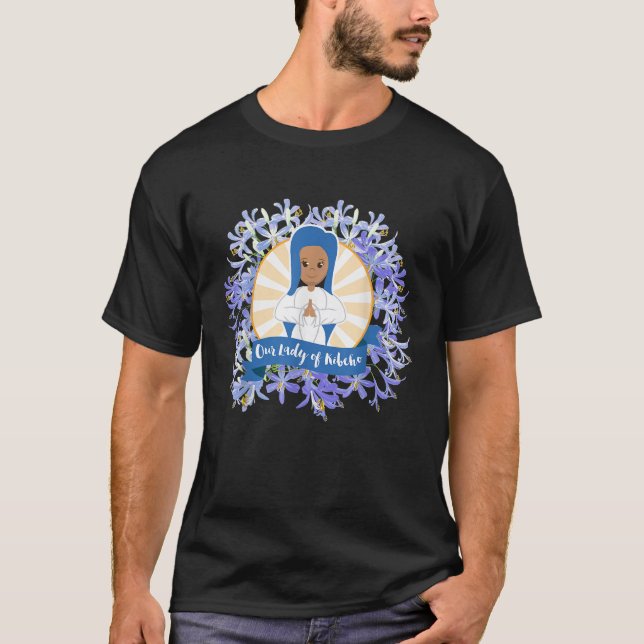 T-shirt Notre-Dame de Kibeho Rosary Rwanda Afrique Mary Ca (Devant)