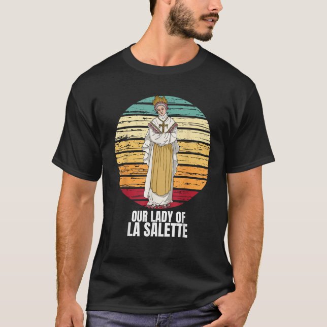 T-shirt Notre-Dame De La Salette Marian Catholique (Devant)