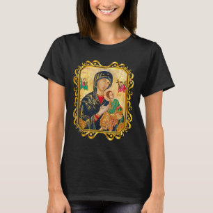 T-shirt Notre Dame De L'Aide Perpétuelle Béni Mère Mary Ch