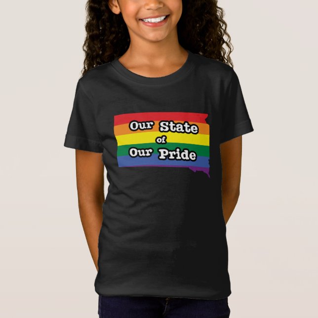 T-Shirt Notre État de notre fierté| Dakota du Sud (Devant)