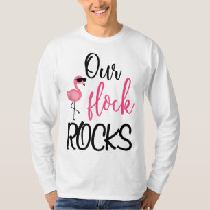T-shirt Notre Flock Rocks Flamant rose Fête des Mères Cade