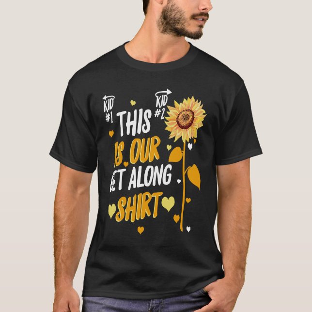 T-shirt Notre Get Along Siblings correspondant Big Little  (Devant)
