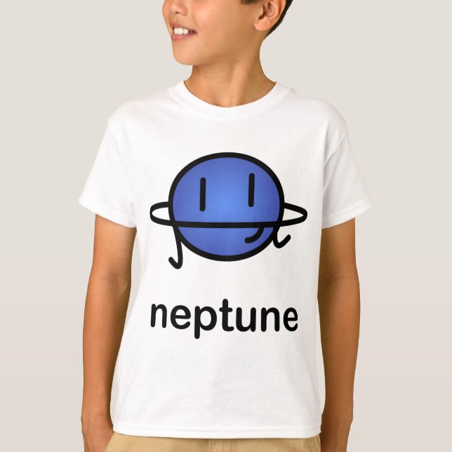 T-shirt Notre grand gros système solaire - Neptune (Devant)
