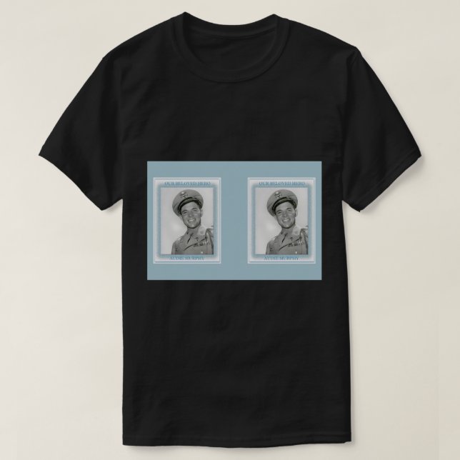 T-shirt Notre héros bien-aimé - Audie Murphy Hardcover Jou (Design devant)
