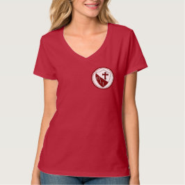 T-shirt Notre Madame des dames Hanes de Lourdes V - logo