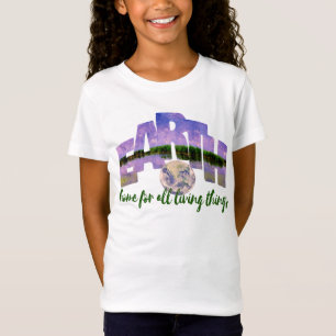 T-Shirt Notre maison Terre Bleu Ciel d'été et l'eau