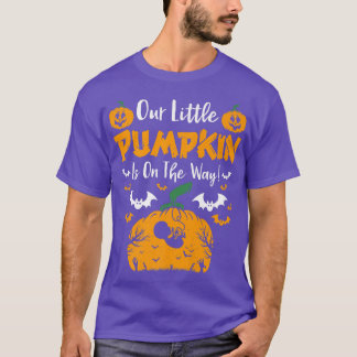 T-shirt Notre petit Citrouille est en route Halloween Preg
